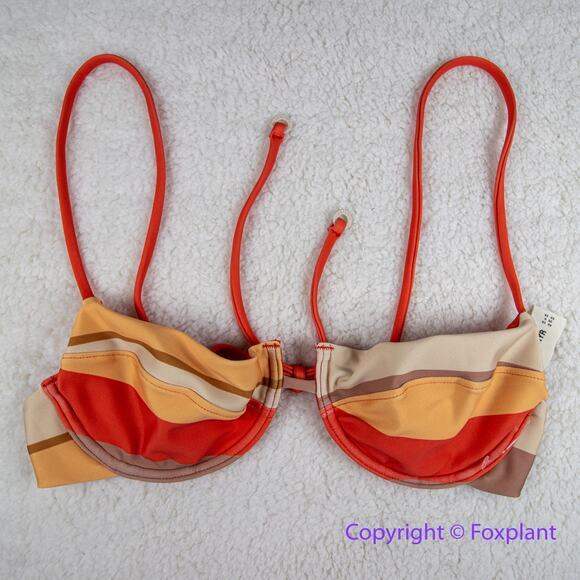 New! Set! Zulu & Zephyr Free People Tie Curve Brief Bikini, size 6‎ - Picture 3 of 15